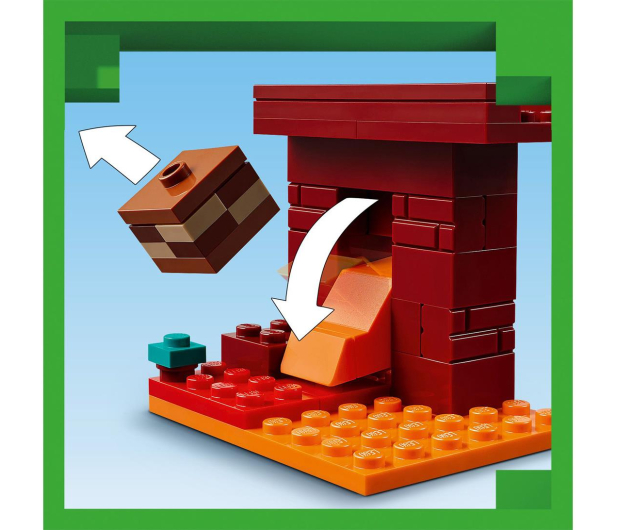 LEGO Minecraft 21266 Bitwa na moście Netheru - 1283659 - zdjęcie 7